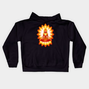 Aura Orange Meditation 02 Kids Hoodie